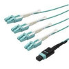 Startech MPO8LCPL2M 2M (6FT) MTP(F)/PC TO 4X LC/PC DUPLEX BREAKOUT OM3 MULTIMODE FIBER OPTIC CABLE,