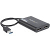Startech USB32DP24K60 USB TO DUAL DISPLAYPORT ADAPTER DUAL 4K EXTERNAL CONVERTER DONGLE