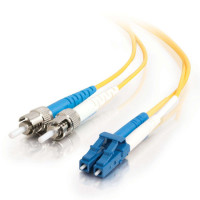 C2G 37474 1M FIBER SMF LC/ST 9/125 DUPLEX YELLOW PATCH CORD