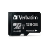 Verbatim 44085 128GB PREMIUM MICROSDXC MEMORY CARD WITH ADAPTER, UHS-I CLASS 10