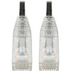 EATON TRIPP LITE SERIES CONNECTIVIT N201-S01-BK 1FT CAT6 BLK SNAGLESS UTP RJ45 MOLDED SLIM GIGABIT PATCH CABLE