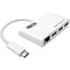 Eaton U460-003-3A1GB TRIPP LITE SERIES 3-PORT USB 3.X (5GBPS) HUB WITH LAN PORT, USB-C TO 3X USB-A PO