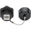 Eaton N206-KJ01-IND EATON TRIPP LITE SERIES KEYSTONE JACK CAT6/CAT5E, RJ45, SHIELDED, DUST CAP, INDU