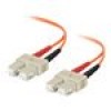 09113 1M FIBER OPTIC MMF SC/SC 62.5/125 DUPLEX PVC PATCH CABLE