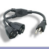C2G 29802 1.5FT 1 TO 2 POWER CORD SPLITTER TAA