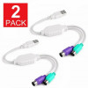 C2G 35700 ADAPTER - USB-A LEFT CONNECTOR - PS/2 RIGHT CONNECTOR - FEMALE LEFT GENDER - MAL