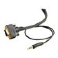 C2G 28250 AV CABLE - VGA,3.5MM STEREO LEFT CONNECTOR - MALE LEFT GENDER - VGA,3.5MM STEREO