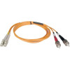 N318-07M 7M MULTIMODE DUPLEX FIBER LC/ST 62.5/125 PATCH CABLE