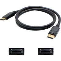 Addon DISPLAYPORT20F ADDON 6.10M (20.00FT) DISPLAYPORT MALE TO MALE BLACK CABLE