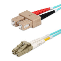 Addon ADD-SC-LC-4M5OM3 ADDON 4M SC TO LC AQUA OM3 DUPLEX OFNR (RISER-RATED) FIBER PATCH CABLE