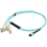 Addon ADD-MPO-4LC10M5OM3 ADDON 10M MPO/UPC TO 4XLC DUPLEX (8XLC)/UPC AQUA OM3 OFNR (RISER-RATED) 8-STRAND