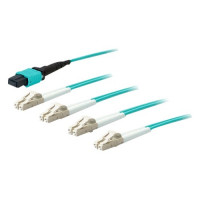 Addon ADD-MPO-4LC30M5OM3 ADDON 30M MPO/UPC TO 4XLC DUPLEX (8XLC)/UPC AQUA OM3 OFNR (RISER-RATED) 8-STRAND