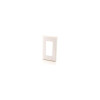 C2G 03725 SINGLE GANG DECORA WALLPLATE WHT