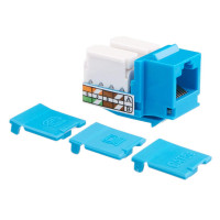 C2G 35206 CAT5E 90 KEYSTONE JACK BLUE