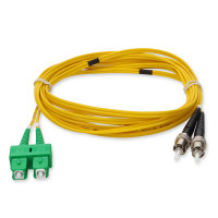 Addon ADD-ASC-ST-2MS9SMF ADDON 2M ASC TO ST YELLOW OS2 SIMPLEX OFNR (RISER-RATED) SMF FIBER PATCH CABLE