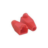 C2G 04755 RJ45 PLUG COVER 6.0MM OD RED 50PK TAA