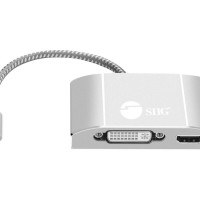 Siig CB-TC0911-S1 USB-C TO DVI/HDMI/VGA MULTIPORT VIDEO ADAPTER WITH PD CHARGING, ADDS A HDMI/ DVI