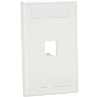 Panduit CFPL1WHY MINI COM 1PT SGL CLASSIC LABEL WHT EA