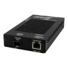 SGPAT1040-105-FNA 10/100/1000 POE+ RJ-45 TO OPEN DUAL SPEED SFP PORT MEDIA CONVERTER