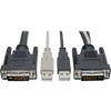 Eaton P760-010-DVI NETWORK CABLE - MALE LEFT GENDER - MALE RIGHT GENDER - DVI RIGHT CONNECTOR - USB