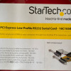 Startech PEX8S1050LP 8 PORT PCI EXPRESS RS232 SERIAL ADAPTER CARD PCIE DB9 SERIAL CARD