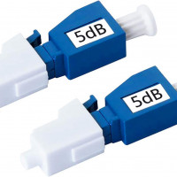 Addon ADD-ATTNS-LCPC-5DB ADDON 5DB FIXED LC MALE TO LC FEMALE OS1 SMF SIMPLEX FIBER ATTENUATOR