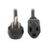 Eaton P024-010-15D POWER CABLE - NEMA 5-15P - MALE LEFT GENDER - POWER NEMA 5-15R - FEMALE RIGHT GE