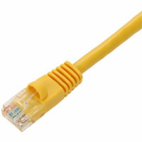 Addon ADD-7FCAT6-YW ADDON 7FT YELLOW CAT 6 PVC ETHERNET CABLE SNAGLESS BUBBLE BOOT RJ-45 M/M