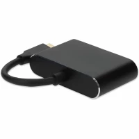 Addon USBC2H4VMFAL-AA ADDON 7IN USB-C MALE TO HDMI (4K), VGA FEMALE ALUMINUM HUB WITH ALUMINUM HOUSING