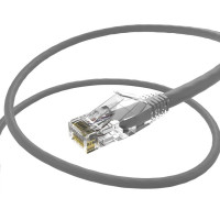 UNC Group 10031 UNC GROUP 6 FOOT CAT6 SNAGLESS CLEARFIT PATCH CABLE GRAY - CAT6 PATCH CABLE CAT