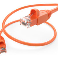 UNC Group 10154 UNC GROUP 9 FOOT CAT6 SNAGLESS CLEARFIT PATCH CABLE ORANGE - CAT6 PATCH CABLE C