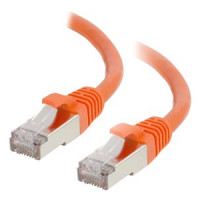 Addon ADD-25FSLCAT6-OE 25FT ORANGE CAT 6 SLIM PVC ETHERNET CABLE SNAGLESS CLEAR-CLAW RJ-45 M/M