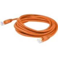 Addon ADD-1FCAT6S-OE 1FT ORANGE CAT 6 SHIELDED PVC ETHERNET CABLE SNAGLESS EASY CLEAR BOOT RJ-45 M/M