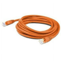 Addon ADD-15FCAT6A-OE ADDON 15FT ORANGE CAT 6A PVC ETHERNET CABLE SNAGLESS BUBBLE BOOT RJ-45 M/M