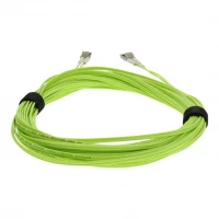 Addon ADD-LC-LC-6M5OM5 6M LC TO LC LIME GREEN OM5 DUPLEX OFNR (RISER-RATED) FIBER PATCH CABLE