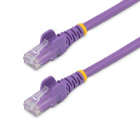 Addon ADD-45FSLCAT6-PE 45FT PURPLE CAT 6 SLIM PVC ETHERNET CABLE SNAGLESS CLEAR-CLAW RJ-45 M/M