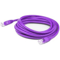 Addon ADD-4FCAT6S-PE 4FT PURPLE CAT 6 SHIELDED PVC ETHERNET CABLE SNAGLESS EASY CLEAR BOOT RJ-45 M/M