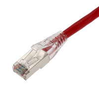 Addon ADD-10FCAT6S-RD ADDON 10FT RED CAT 6 SHIELDED PVC ETHERNET CABLE SNAGLESS EASY CLEAR BOOT RJ-45