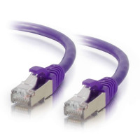 Addon ADD-12FCAT6S-PE 12FT PURPLE CAT 6 SHIELDED PVC ETHERNET CABLE SNAGLESS EASY CLEAR BOOT RJ-45 M/M