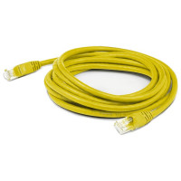 Addon ADD-5FCAT6AS-YW ADDON 5FT YELLOW CAT 6A SHIELDED PVC ETHERNET CABLE SNAGLESS EASY CLEAR BOOT RJ-