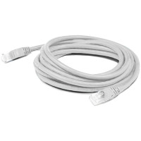 Addon ADD-5FCAT5E-WE ADDON 5FT WHITE CAT 5E PVC ETHERNET CABLE SNAGLESS BUBBLE BOOT RJ-45 M/M