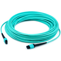 Addon ADD-MPOMPO-5M5OM4P ADDON 5M MPO/UPC TO MPO/UPC AQUA OM4 OFNP (PLENUM-RATED) 12-STRAND FIBER PATCH C