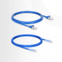Addon ADD-9FCAT6-BE 9FT BLUE CAT 6 PVC ETHERNET CABLE SNAGLESS BUBBLE BOOT RJ-45 M/M