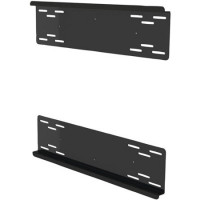Peerless WSP756 METAL STUD WALL PLATE FOR LARGE SA - GLOSSY BLACK - METAL - MAXIMUM LOAD CAPACI