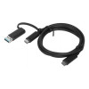 Lenovo 4X90U90618 SYSTEM CABLE - USB-C LEFT CONNECTOR - MALE LEFT GENDER - USB-A RIGHT CONNECTOR -