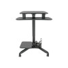 Tripp Lite WWSSRDSTC WORKWISE MOBILE STANDING DESK WORKSTATION - HEIGHT ADJUSTABLE