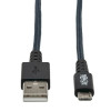 Eaton U050-006-GY-MAX EATON TRIPP LITE SERIES HEAVY-DUTY USB 2.0 USB-A TO MICRO-B CABLE - M/M, UHMWPE