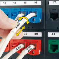 Panduit R100X150V1C WHT PRINT-ON AREA 10 - 6 AWG CBL