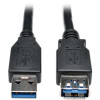 Eaton U324-003-BK USB CABLE - USB 3.0 A LEFT CONNECTOR - MALE LEFT GENDER - USB 3.0 A RIGHT CONNEC