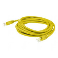 Addon ADD-10FSLCAT6-YW ADDON 10FT YELLOW CAT 6 SLIM PVC ETHERNET CABLE SNAGLESS CLEAR-CLAW RJ-45 M/M